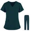 Scrubs Medical Uniform Top Pant Set | https://www.bestnamebadges.com