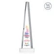 Majestic Tower VividPrint™ Award on Alberton Base - White | https://www.bestnamebadges.com
