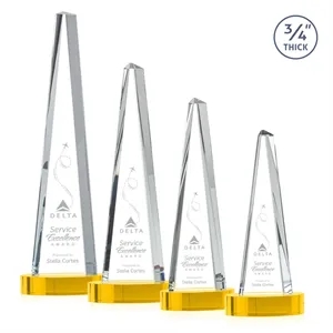 Majestic Tower Award on Alberton Base - Gold | https://www.bestnamebadges.com