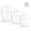 Scudo Shield on Alberton Base - White | https://www.bestnamebadges.com