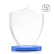 Scudo Shield on Alberton Base - Sky Blue | https://www.bestnamebadges.com