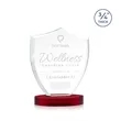 Scudo Shield on Alberton Base - Red | https://www.bestnamebadges.com