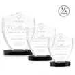 Scudo Shield on Alberton Base - Black | https://www.bestnamebadges.com