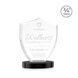 Scudo Shield on Alberton Base - Black | https://www.bestnamebadges.com