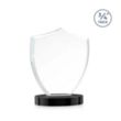 Scudo Shield on Alberton Base - Black | https://www.bestnamebadges.com