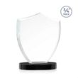 Scudo Shield on Alberton Base - Black | https://www.bestnamebadges.com