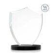 Scudo Shield on Alberton Base - Black | https://www.bestnamebadges.com