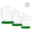 Scudo Shield on Alberton Base - Green | https://www.bestnamebadges.com