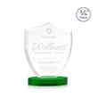 Scudo Shield on Alberton Base - Green | https://www.bestnamebadges.com