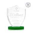 Scudo Shield on Alberton Base - Green | https://www.bestnamebadges.com
