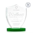 Scudo Shield on Alberton Base - Green | https://www.bestnamebadges.com