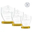 Scudo Shield on Alberton Base - Gold | https://www.bestnamebadges.com