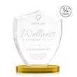 Scudo Shield on Alberton Base - Gold | https://www.bestnamebadges.com