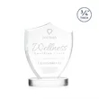 Scudo Shield on Alberton Base - Clear | https://www.bestnamebadges.com