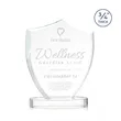Scudo Shield on Alberton Base - Clear | https://www.bestnamebadges.com