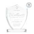 Scudo Shield on Alberton Base - Clear | https://www.bestnamebadges.com