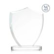 Scudo Shield on Alberton Base - Clear | https://www.bestnamebadges.com
