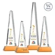 Majestic Tower VividPrint™ Award on Newhaven - Amber | https://www.bestnamebadges.com