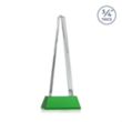 Majestic Tower Award on Newhaven Base - Green | https://www.bestnamebadges.com