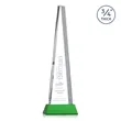Majestic Tower Award on Newhaven Base - Green | https://www.bestnamebadges.com