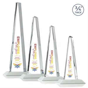 Majestic Tower VividPrint™ Award - White | https://www.bestnamebadges.com