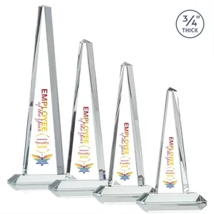 Majestic Tower VividPrint™ Award - Clear | https://www.bestnamebadges.com