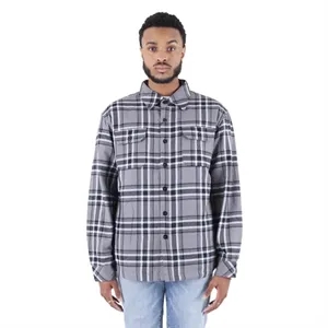 Shaka Wear Men's Plaid Flannel Jacket | https://www.bestnamebadges.com