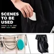Colorful Rubber Oval Coin Purse with Chain | https://www.bestnamebadges.com