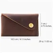 Slim Credit Card Case Holder Compact Leather Wallet | https://www.bestnamebadges.com