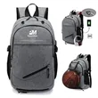 Large Capacity Basketball Backpack Ball Holder Bag with Char | https://www.bestnamebadges.com