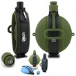 Foldable Silicone Camping Water Bottle Kettle With Compass | https://www.bestnamebadges.com