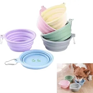 Collapsible Dog Bowls with Bottle Carrier