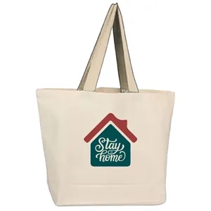 Large USA Made Cotton Canvas Tote Bag | https://www.bestnamebadges.com