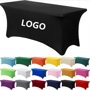 Spandex Tablecloth 6FT Stretch Table Cover | https://www.bestnamebadges.com