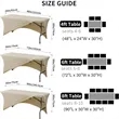 Spandex Tablecloth 6FT Stretch Table Cover | https://www.bestnamebadges.com