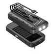 40000mAh  Portable Solar Phone Charger Built in 4 Cables | https://www.bestnamebadges.com