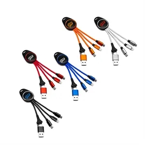 Light-Up 5-in-1 Charging Cable | https://www.bestnamebadges.com