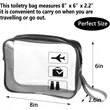 Clear Toiletry Bags For Travel | https://www.bestnamebadges.com