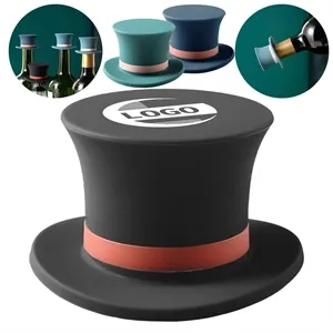 Silicone Magic Hat Red Wine Bottle Stopper | https://www.bestnamebadges.com