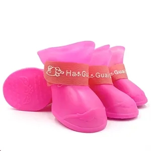The pet rain boots
