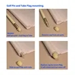 Mini Golf Course Flags Single sided 6"x8" Tube | https://www.bestnamebadges.com