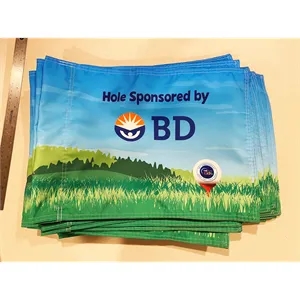 Mini Golf Course Flags Single sided 6"x8" Tube