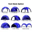 AirDome Inflatable Tent 10'X10' With Full Dye Sublimated Top | https://www.bestnamebadges.com