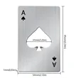 Spade Ace Card Bottle Opener Creative Shape Stainless Steel | https://www.bestnamebadges.com