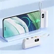 Mini Capsule Power Bank With Dual Plugs And Built-In Cable | https://www.bestnamebadges.com