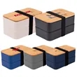 Wheat Straw Bento Box | https://www.bestnamebadges.com