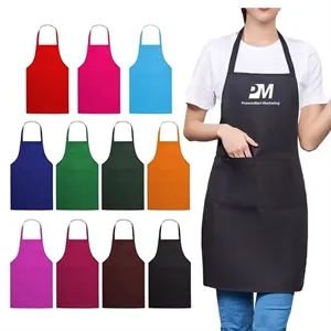 Bib Apron with 2 Pockets Cooking Kitchen Aprons | https://www.bestnamebadges.com
