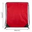 Cheap Promotional Polyester Drawstring Backpacks String Bags | https://www.bestnamebadges.com