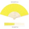 Handheld Paper Fans Paper Folding Fans with Bamboos | https://www.bestnamebadges.com