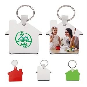 House shaped MDF key tag